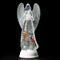 Roman 12.25" LED Lighted Angel with Cardinal Print Christmas Tabletop Figurine